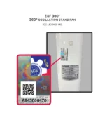 ESF 360° (Oscillation Stand Fan) - Image 3