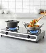 EGS DB 8PB (8 Power Brass Double Burner Gas Stove) - Image 4