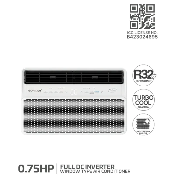 EIWA 0.75HP DC Inverter Window Type Air Conditioner
