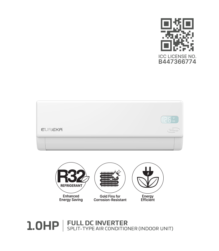 EISA 1.0HP DC Full DC Inverter Split-Type Air Conditioner